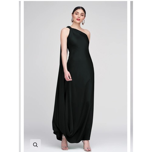 Halston one shoulder black - one-shoulder,