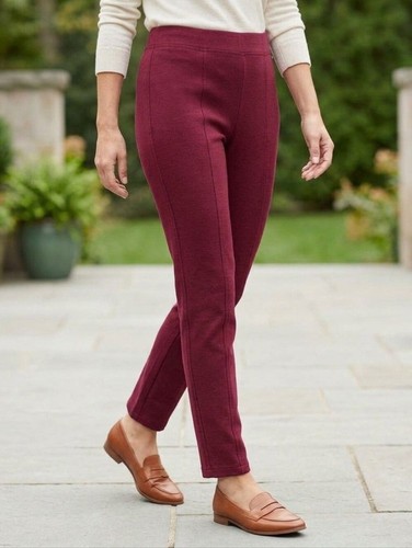 Halston maroon seamed - by,